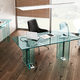 Llt glass desk Fiam