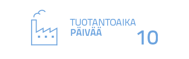 tuotantoaika 10 päivää